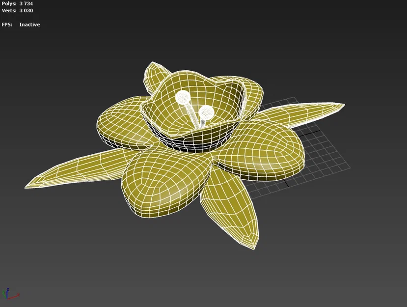 Mô hình 3D hoa xuân (Spring Flower) tinh tế trang trí - Image 1