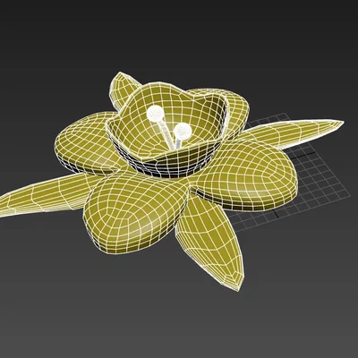 Mô hình 3D hoa xuân (Spring Flower) tinh tế trang trí