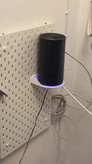 Giá đỡ modem hình trụ cho bảng treo IKEA Skadis cực gọn gàng - Image 1