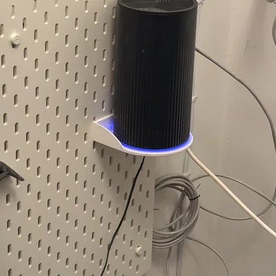 Giá đỡ modem hình trụ cho bảng treo IKEA Skadis cực gọn gàng