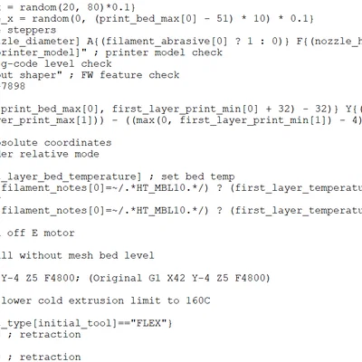 Random X Purge Line - Tùy chỉnh vị trí vạch làm sạch đầu phun
