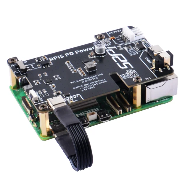 Vỏ Raspberry Pi 5 hỗ trợ nâng cấp bo mạch mở rộng nguồn 52Pi PD - Image 2