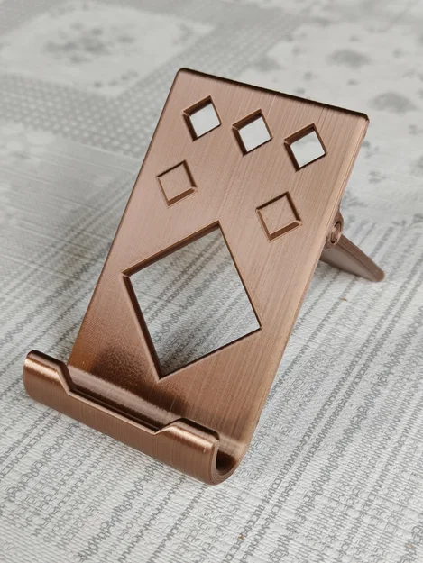 Giá đỡ điện thoại có bản lề (in nguyên khối, không cần support) - Image 1