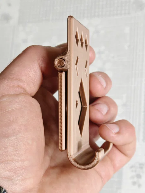 Giá đỡ điện thoại có bản lề (in nguyên khối, không cần support) - Image 3