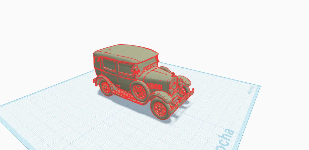 Mô hình in 3D xe cổ Laurin & Klement 1925 (Skoda 110) - Image 2