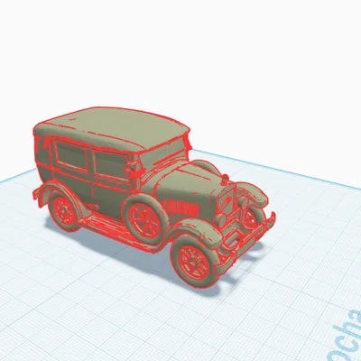 Mô hình in 3D xe cổ Laurin & Klement 1925 (Skoda 110)