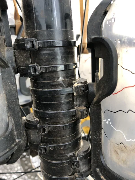 Ngàm gắn bình nước và phụ kiện bikepacking cho ống khung xe (nhiều kích thước) - Image 8