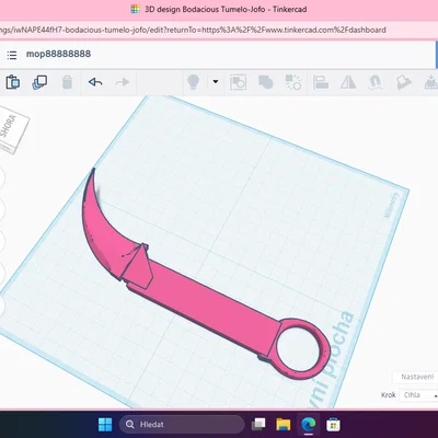 Mô hình dao Karambit 3D phong cách game cực chất