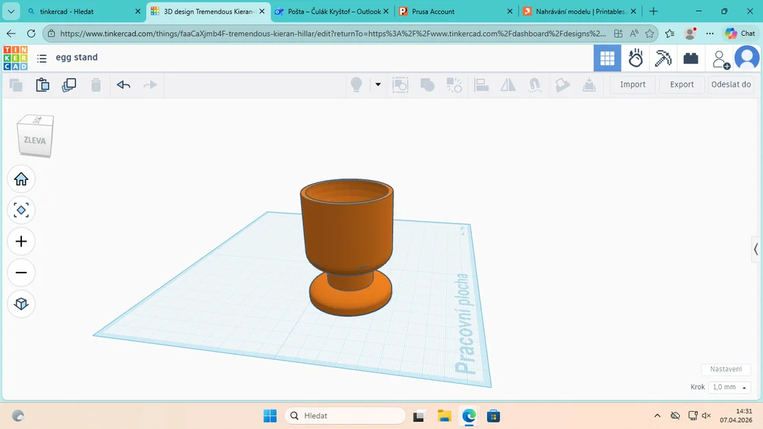 Mẫu in 3D đế đựng trứng để bàn xinh xắn và tiện lợi - Image 1