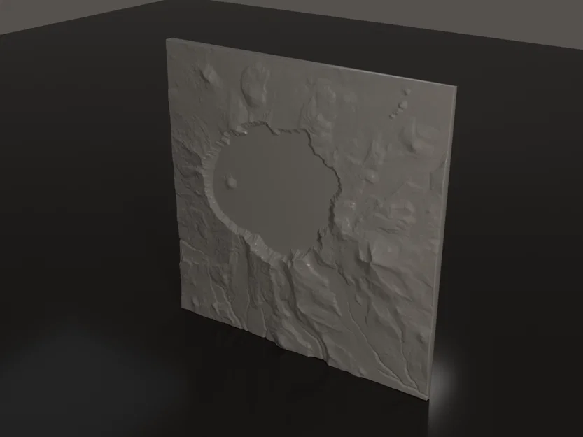 Mô hình địa hình 3D Crater Lake tỉ lệ 1:86.000 ấn tượng - Image 3