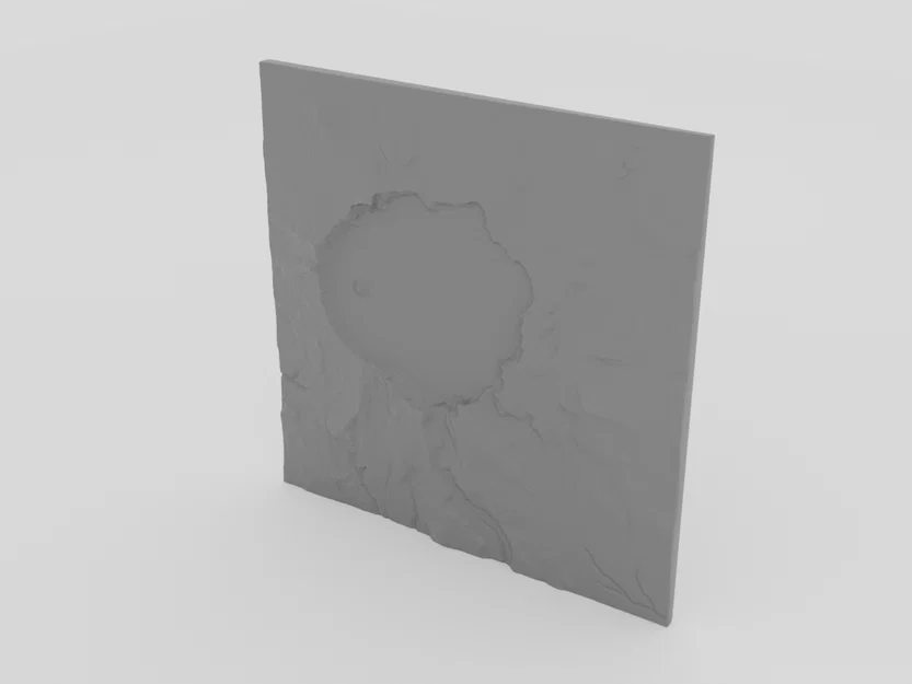 Mô hình địa hình 3D Crater Lake tỉ lệ 1:86.000 ấn tượng - Image 4
