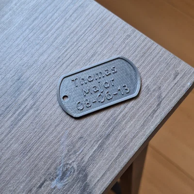 Thẻ bài quân nhân (Dogtag) phong cách US Army - In 3D độc đáo