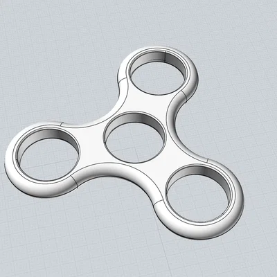Fidget Spinner - Mô hình đồ chơi xoay xả stress cho máy in 3D