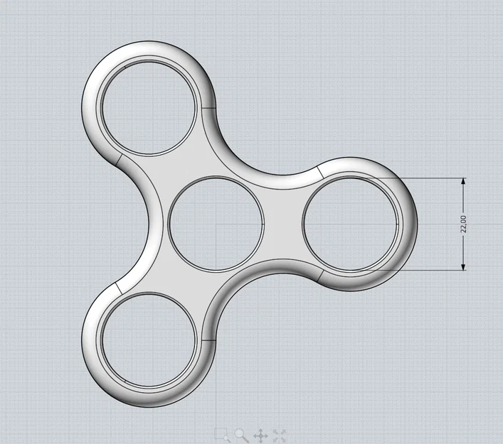 Fidget Spinner - Mô hình đồ chơi xoay xả stress cho máy in 3D - Image 4