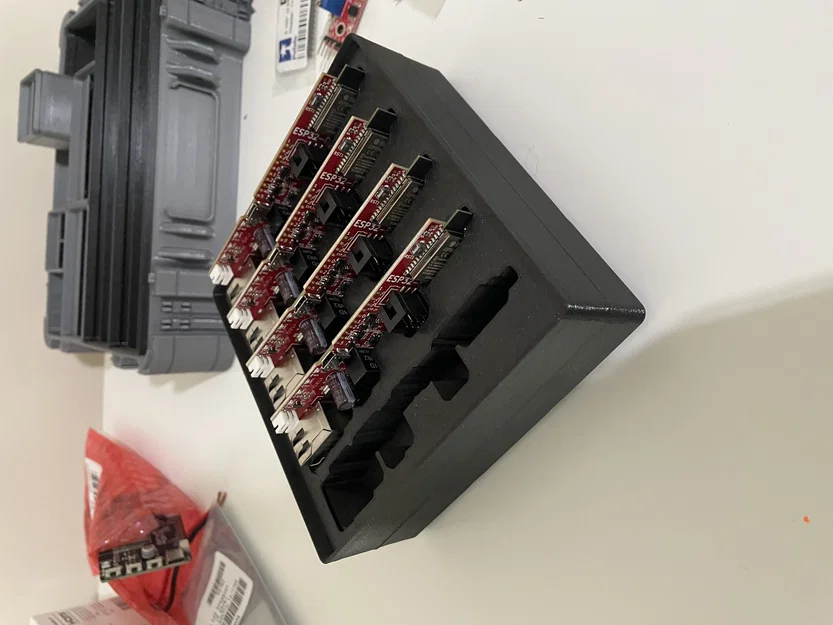 Khay lưu trữ Gridfinity cho 5 mạch ESP32-POE-ISO in 3D - Image 2