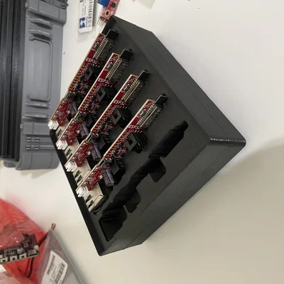 Khay lưu trữ Gridfinity cho 5 mạch ESP32-POE-ISO in 3D