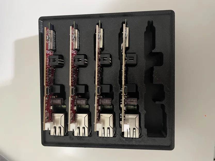 Khay lưu trữ Gridfinity cho 5 mạch ESP32-POE-ISO in 3D - Image 3