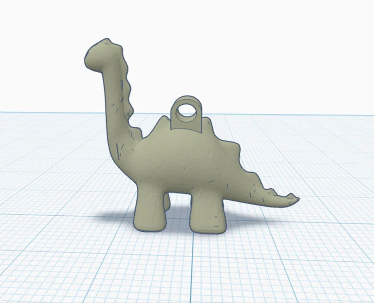 Móc khóa khủng long nhỏ đáng yêu - Mẫu in 3D dễ thương cho mọi người - Image 1