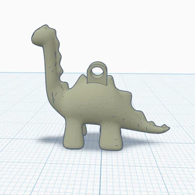 Móc khóa khủng long nhỏ đáng yêu - Mẫu in 3D dễ thương cho mọi người