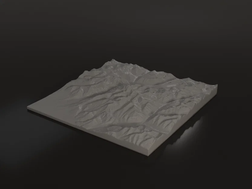 Mô hình địa hình 3D núi Kailash chi tiết tỷ lệ 1:120 000 - Image 2