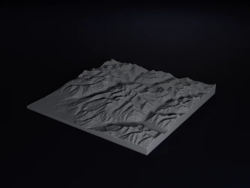 Mô hình địa hình 3D núi Kailash chi tiết tỷ lệ 1:120 000 - Image 3