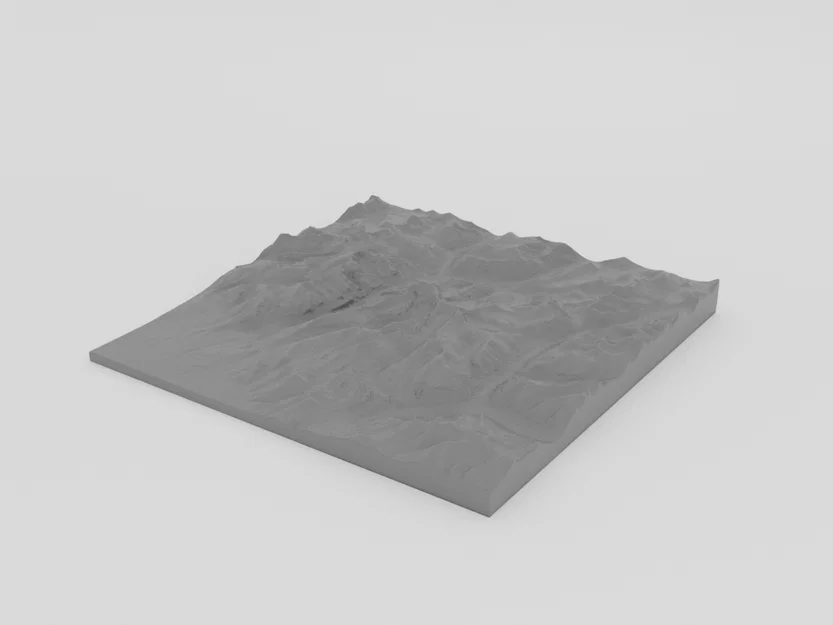 Mô hình địa hình 3D núi Kailash chi tiết tỷ lệ 1:120 000 - Image 6