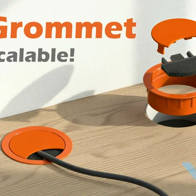 Nắp Chụp Lỗ Luồn Dây Cáp Bàn Làm Việc (Desk Cable Grommet)