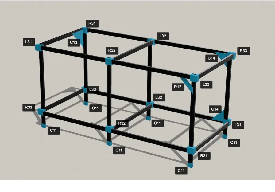 CRAFTO JOIN TX — BẢN DEMO MIỄN PHÍ | Khớp nối chân & góc cho ống thép 20×40mm - Image 4
