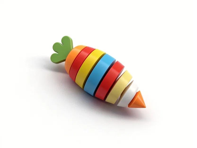 Cà Rốt Kết Nối Linh Hoạt - Dụng Cụ Rèn Luyện Thị Giác Cho Bé - Image 1