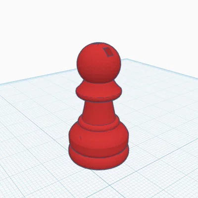 Móc khóa quân Tốt (Chess Pawn) in 3D độc đáo cho tín đồ cờ vua