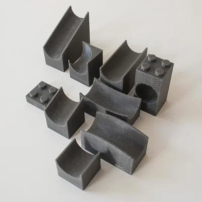 Bộ đồ chơi đường chạy bi - Gạch lắp ráp và các mảnh ghép tương thích