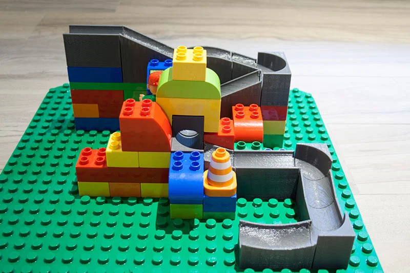 Bộ đồ chơi đường chạy bi - Gạch lắp ráp và các mảnh ghép tương thích - Image 6