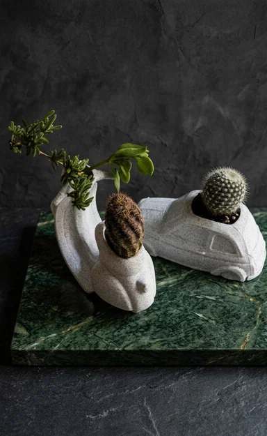 Mini Vespa Planter – Chậu cây in 3D phong cách Vespa - Image 3