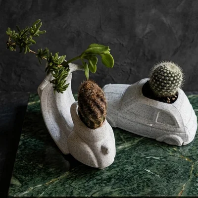 Mini Vespa Planter – Chậu cây in 3D phong cách Vespa