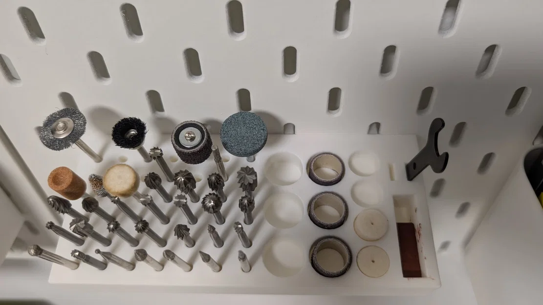 Khay đựng mũi mài DREMEL cho bảng treo Skadis Ikea - Image 2