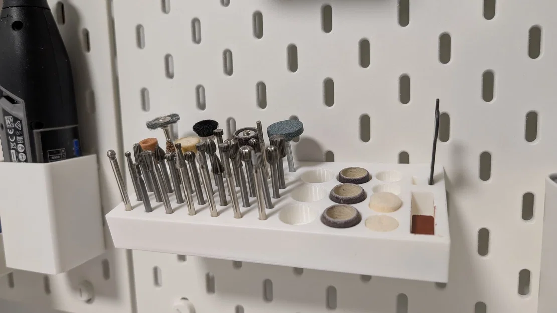 Khay đựng mũi mài DREMEL cho bảng treo Skadis Ikea - Image 3