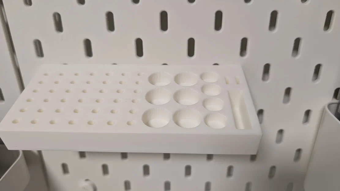 Khay đựng mũi mài DREMEL cho bảng treo Skadis Ikea - Image 4