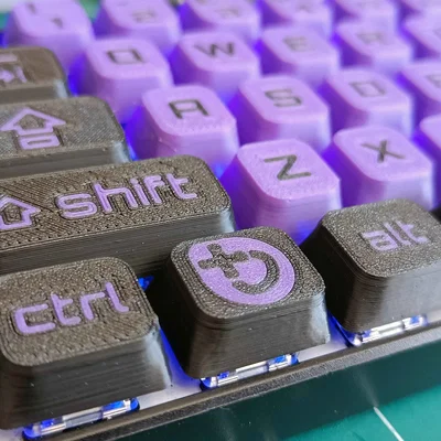 Keycap Bazzite 1.25u: Phím cơ cá nhân hóa tự in 3D siêu đẹp