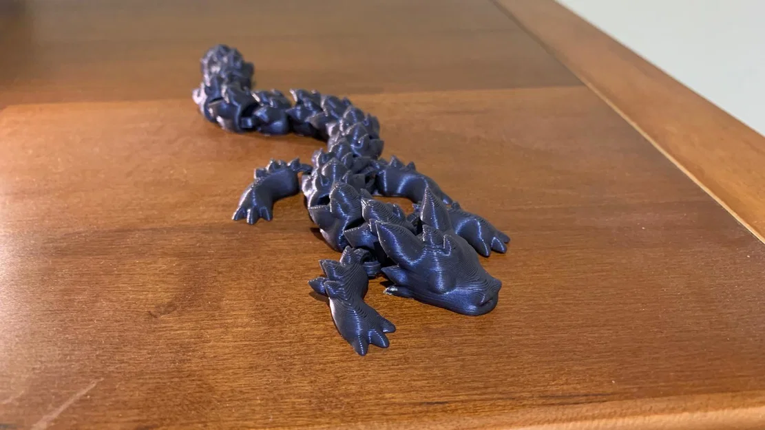 Spiky Flexi Dragon - Mẫu Rồng Gai Linh Hoạt Dễ In 3D - Image 1