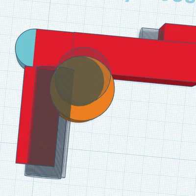 Mô hình súng đồ chơi 3D (Gun 2) thiết kế tối giản