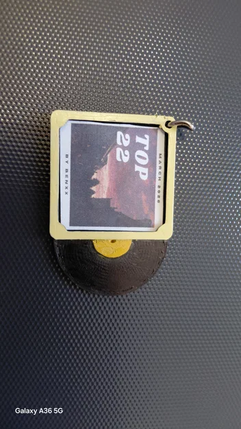 Móc khóa hình đĩa than (Record keychain) cá nhân hóa độc đáo - Image 2