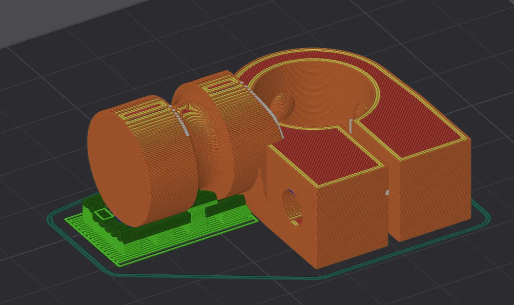 Linh kiện in 3D thay thế đầu chân máy ảnh Slik Stativ 500 G - Image 4