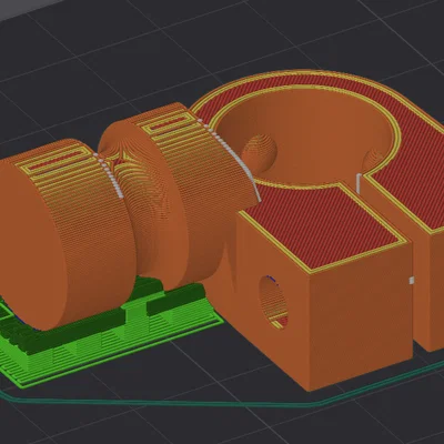 Linh kiện in 3D thay thế đầu chân máy ảnh Slik Stativ 500 G