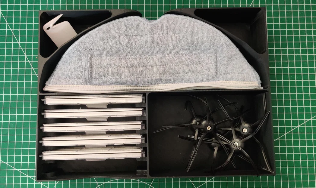 Khay 3D Sắp Xếp Phụ Kiện Cho Roborock S7 Gọn Gàng - Image 3