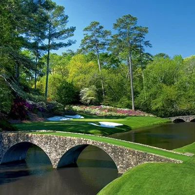 Mô hình Hố số 12 tại sân Augusta National