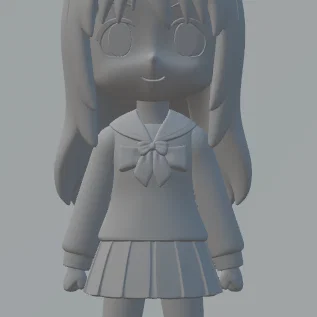 Mô hình 3D Osaka từ Azumanga Daioh đáng yêu (cao 7.5cm)