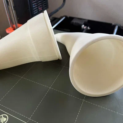 Mô hình sừng uống nước Viking (Viking drink horn) cho dân in 3D