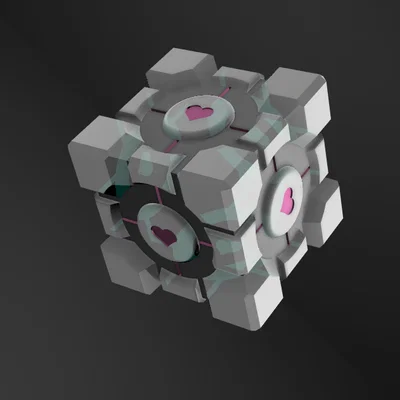 Mô hình Weighted Companion Cube từ Portal