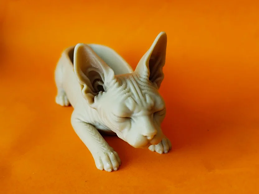 Khay đựng tiền xu trang trí hình mèo Sphynx - Image 2