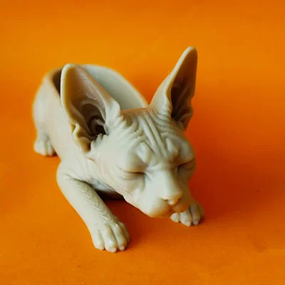 Khay đựng tiền xu trang trí hình mèo Sphynx